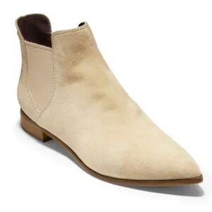 Cole Haan Harlyn Bootie Suede in Beige, Size 6.5